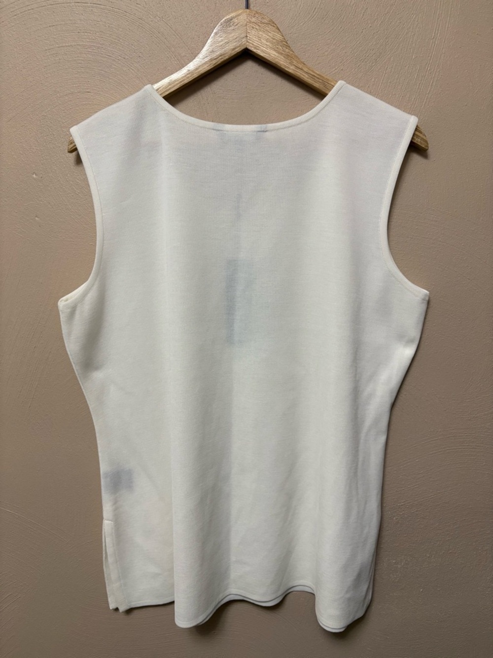 Misook Scoop Neck Tank White Size XL Petite NWT New - Picture 6 of 10